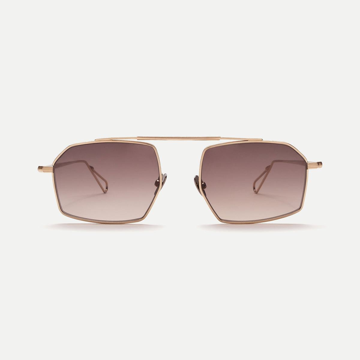 Ahlem Royale Sunglasses in Grey Gold Brushed/Rain Gradient