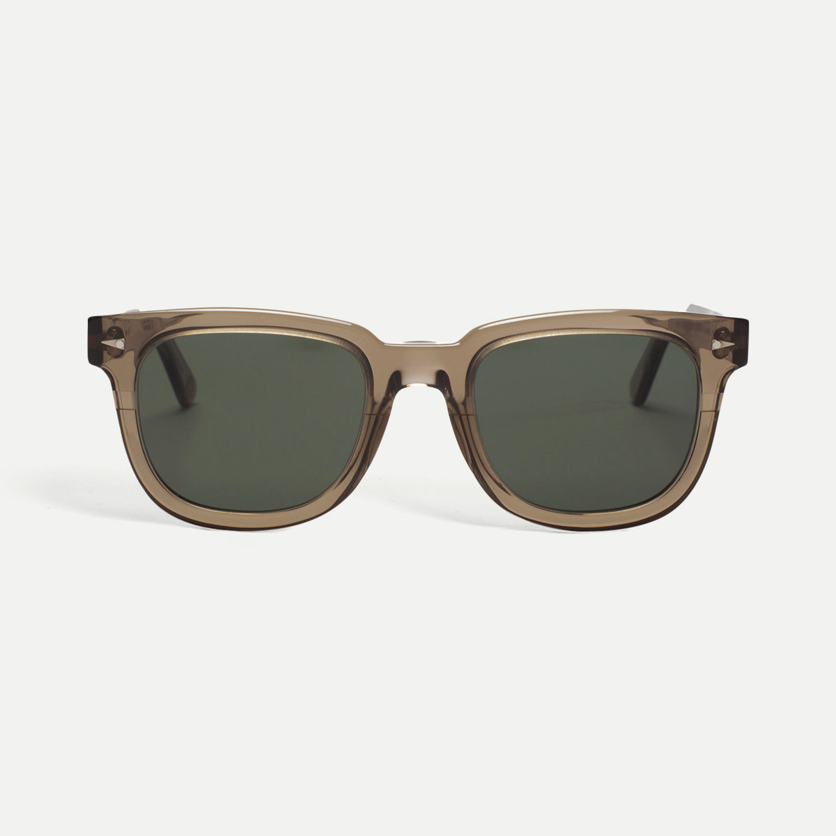 Ahlem Square du Temple Sunglasses in Smokedlight/Green