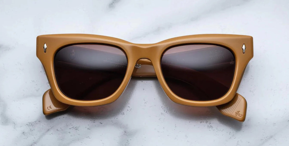 Jacques Marie Mage Dealan Sunglasses in 10R Suntan Sienna