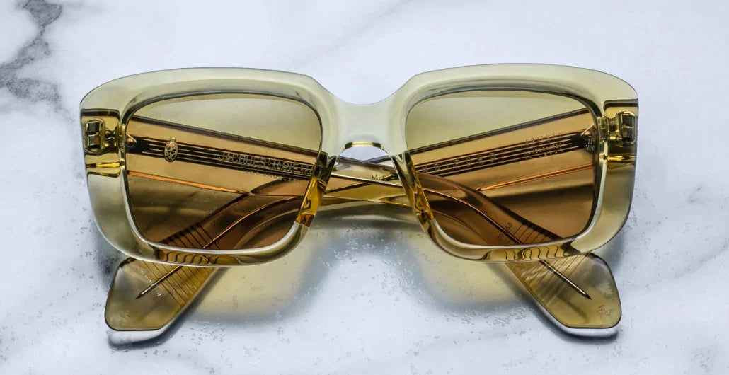 Jacques Marie Mage Standiford Sunglasses in 6Q Olive Olive