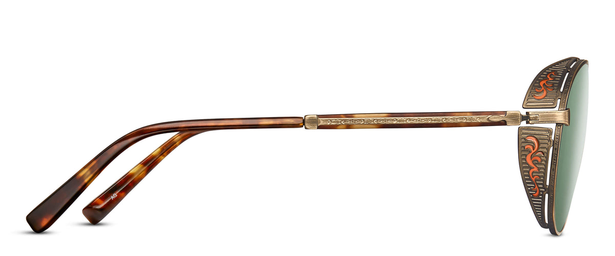 Matsuda M3098 Sunglasses in Antique Gold