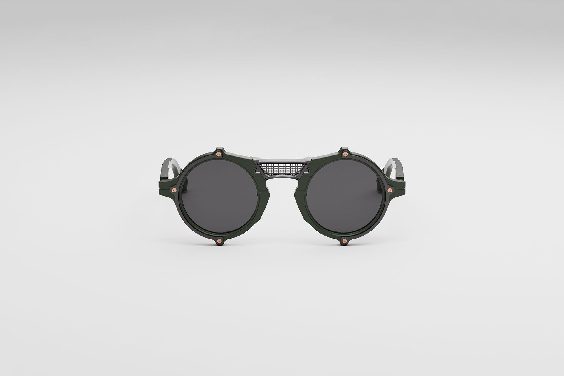 Movitra Nomad 01 sunglasses in C1 Solid Army with grey ZEISS lenses, front view