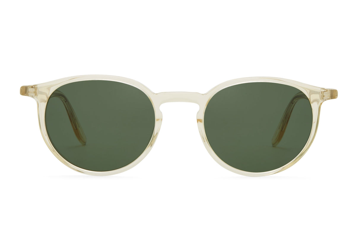 Barton Perreira Norton sunglasses in Champagne / Bottle Green at Visionary Optics NYC