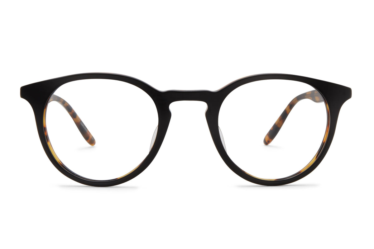 Barton Perreira Princeton eyeglasses in Black Amber Tortoise at Visionary Optics NYC