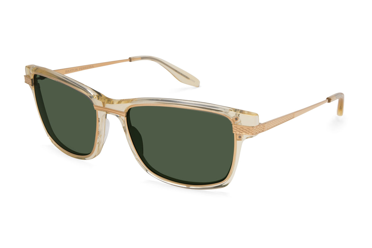Barton Perreira Rango sunglasses in Champagne / Gold / Emerald at Visionary Optics NYC