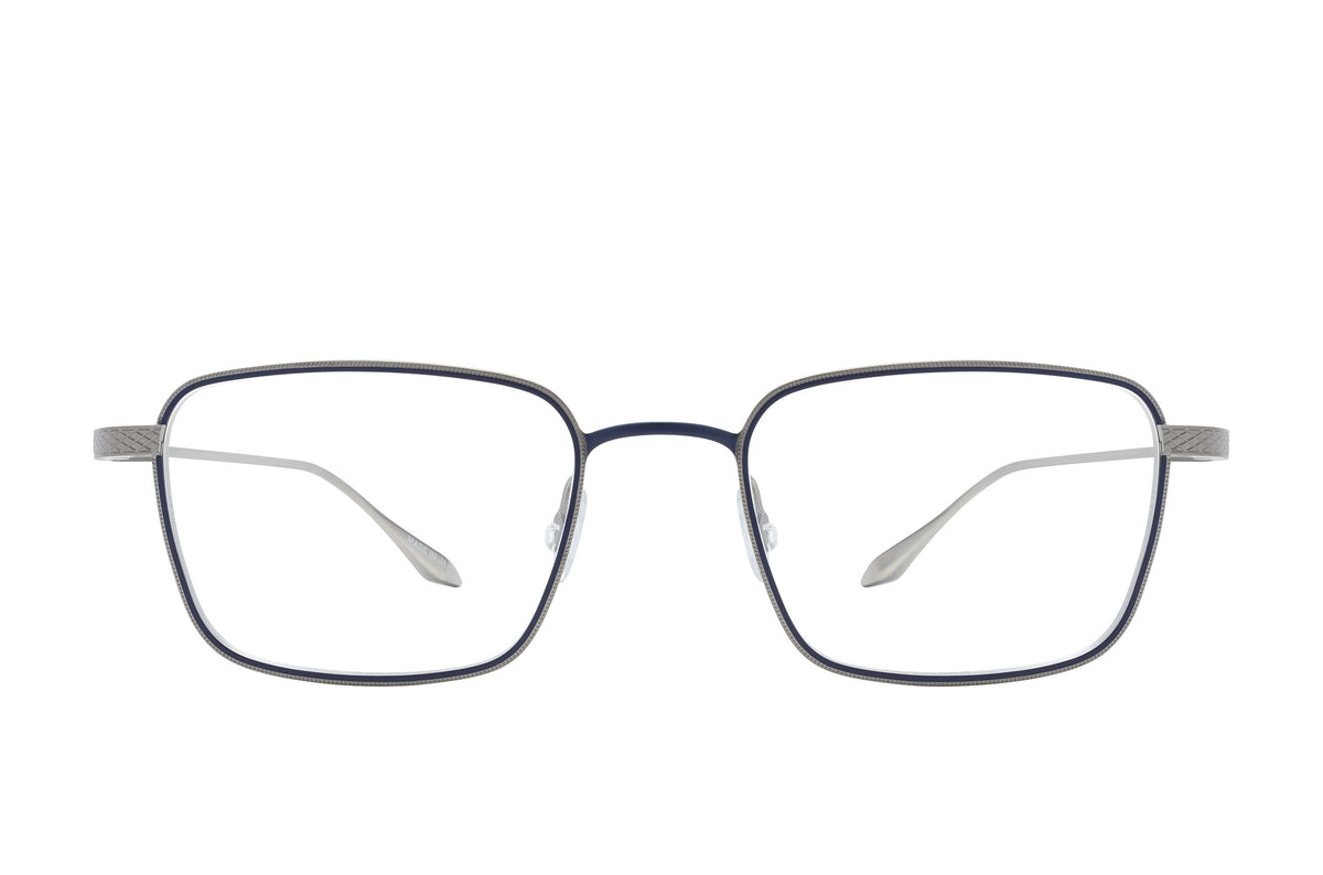Barton Perreira Salgado eyeglasses in Pewter / Matte Navy at Visionary Optics NYC