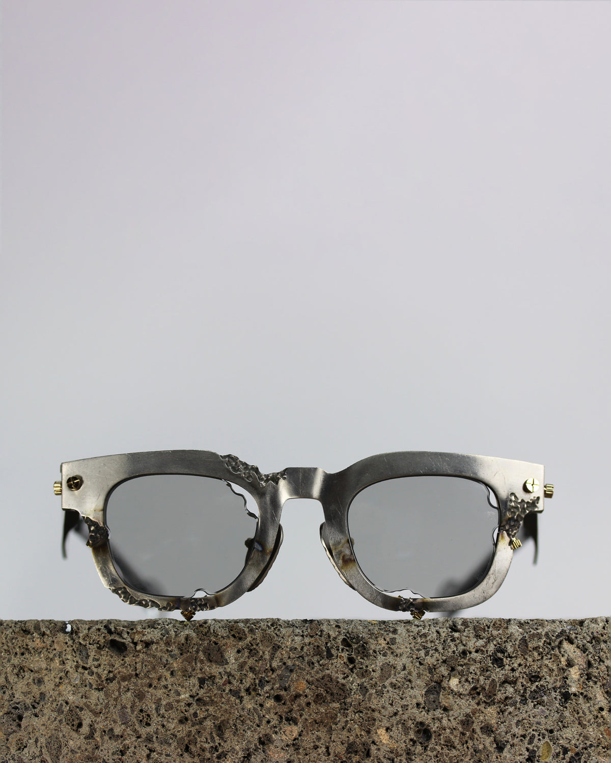 Titanium Museum Specimen 01 Sunglasses in C5 Polished Raw Metal