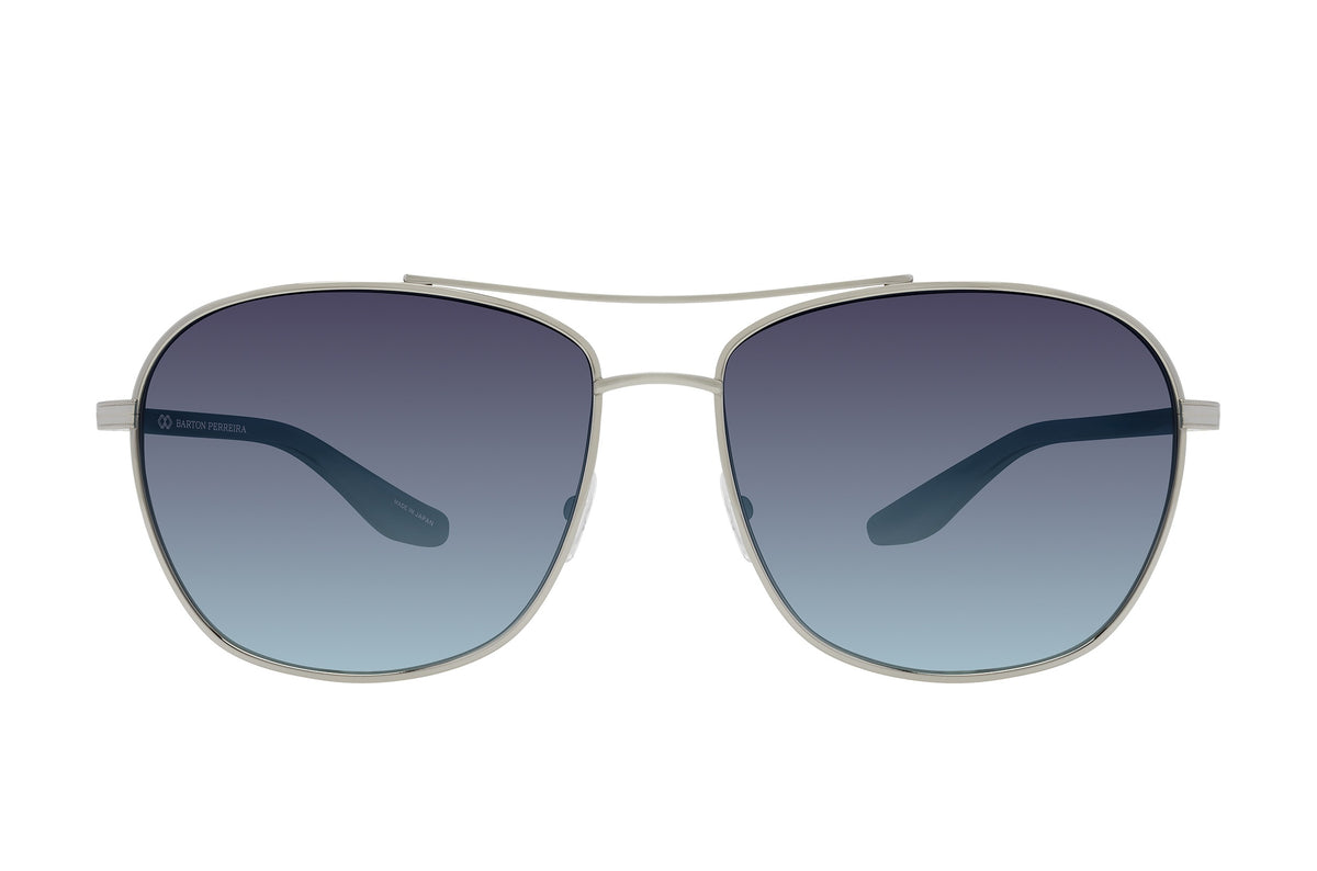 Barton Perreira Sully sunglasses in Platinum / Alabaster / Aegean Gradient at Visionary Optics NYC