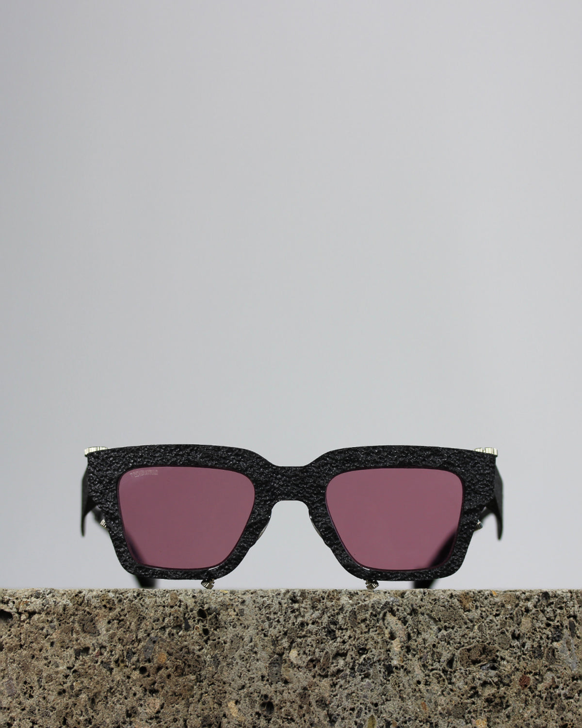 Titanium Museum Trachysynthetic Sunglasses in C2 Black Texture