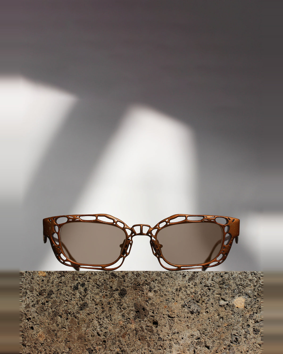 Titanium Museum Trypophiliac Sunglasses in C3 Earth Mineral