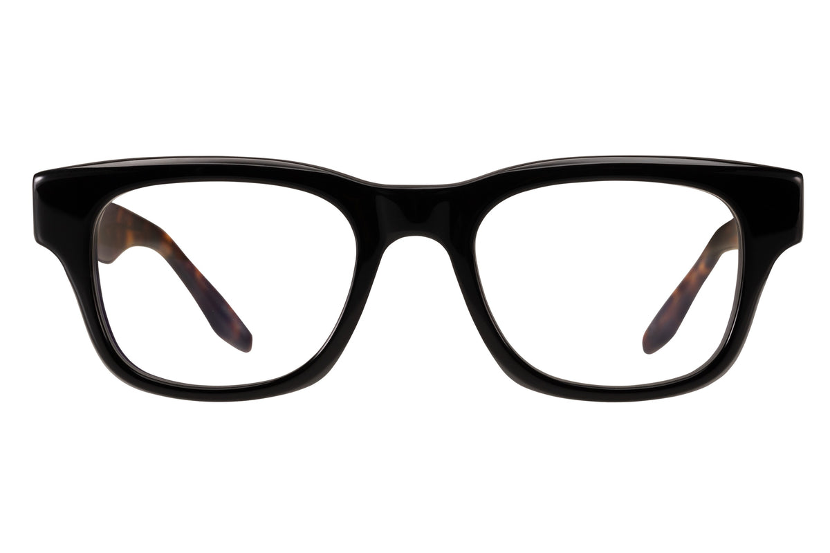 Barton Perreira Yarner eyeglasses in Black / Chestnut at Visionary Optics NYC