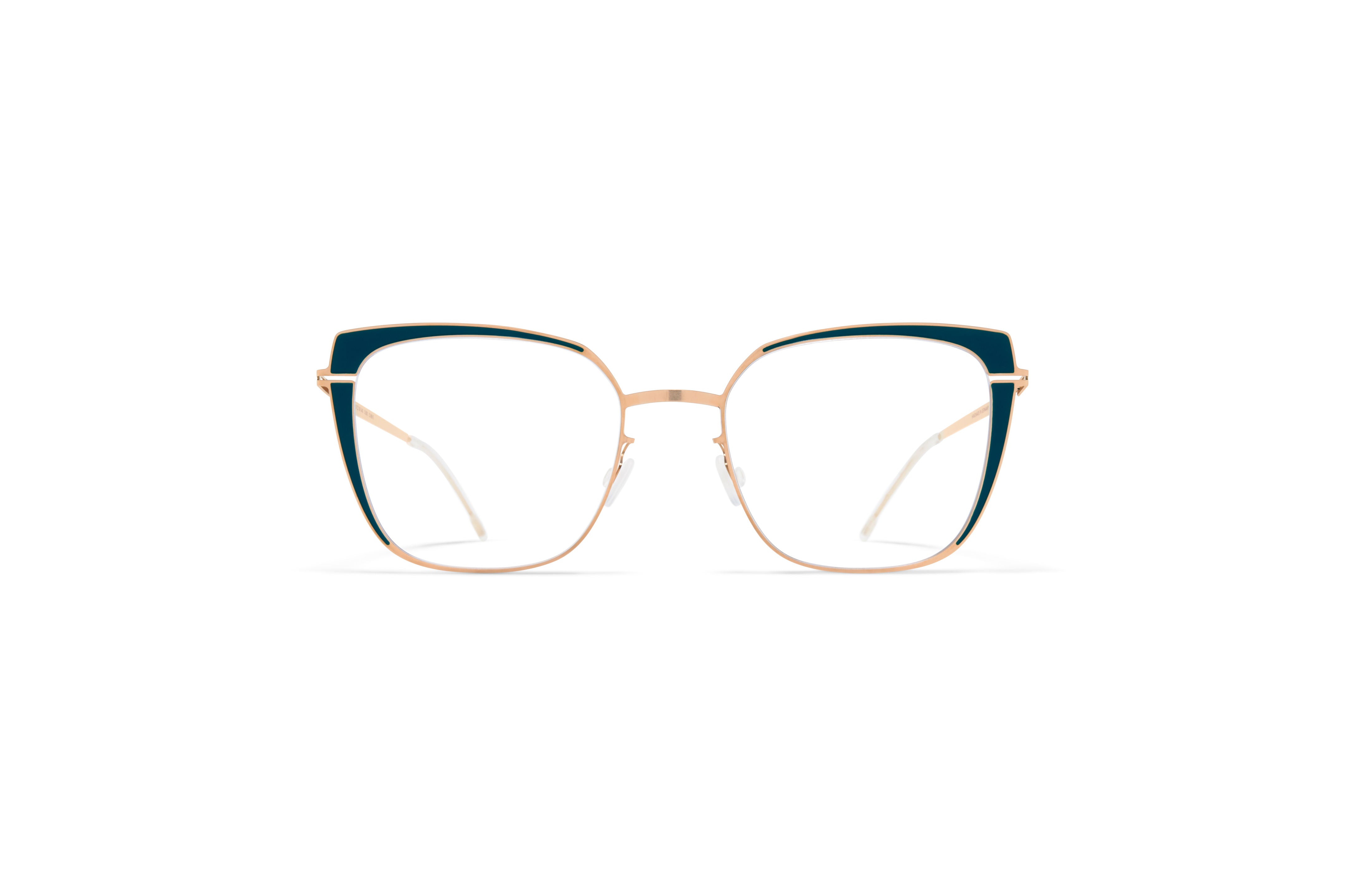 MYKITA VIOLA Optical 600 Champagne Gold/Lagoon Green