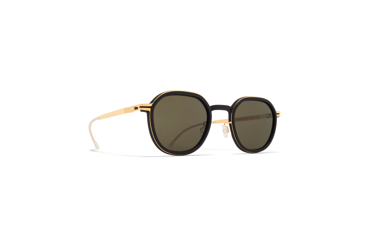 MYKITA BIRCH Sunglasses MH7 Pitch Black/Glossy Gold