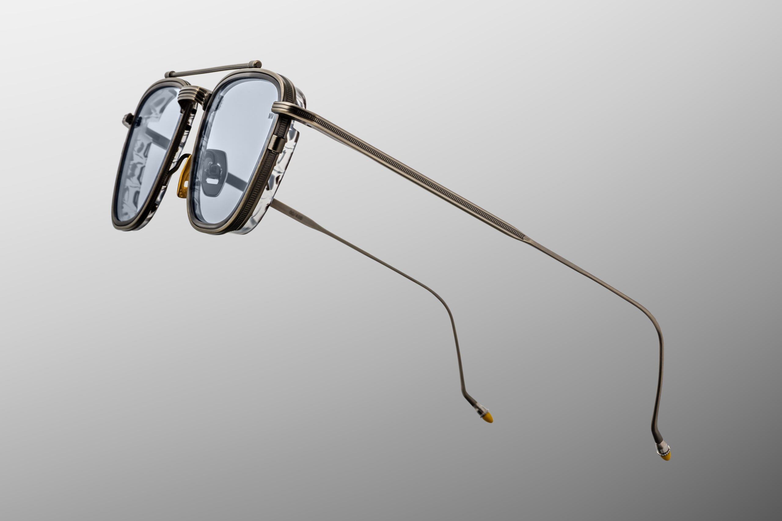 Jacques Marie Mage Ayrton Senna × JMM: 1992 in 19K Antique Gunmetal Light Blue - Side View