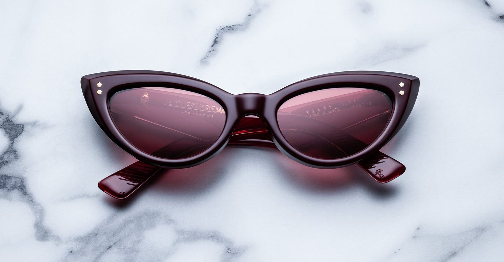 Jacques Marie Mage Heart in 3S Reserve Pink - Luxury Eyewear