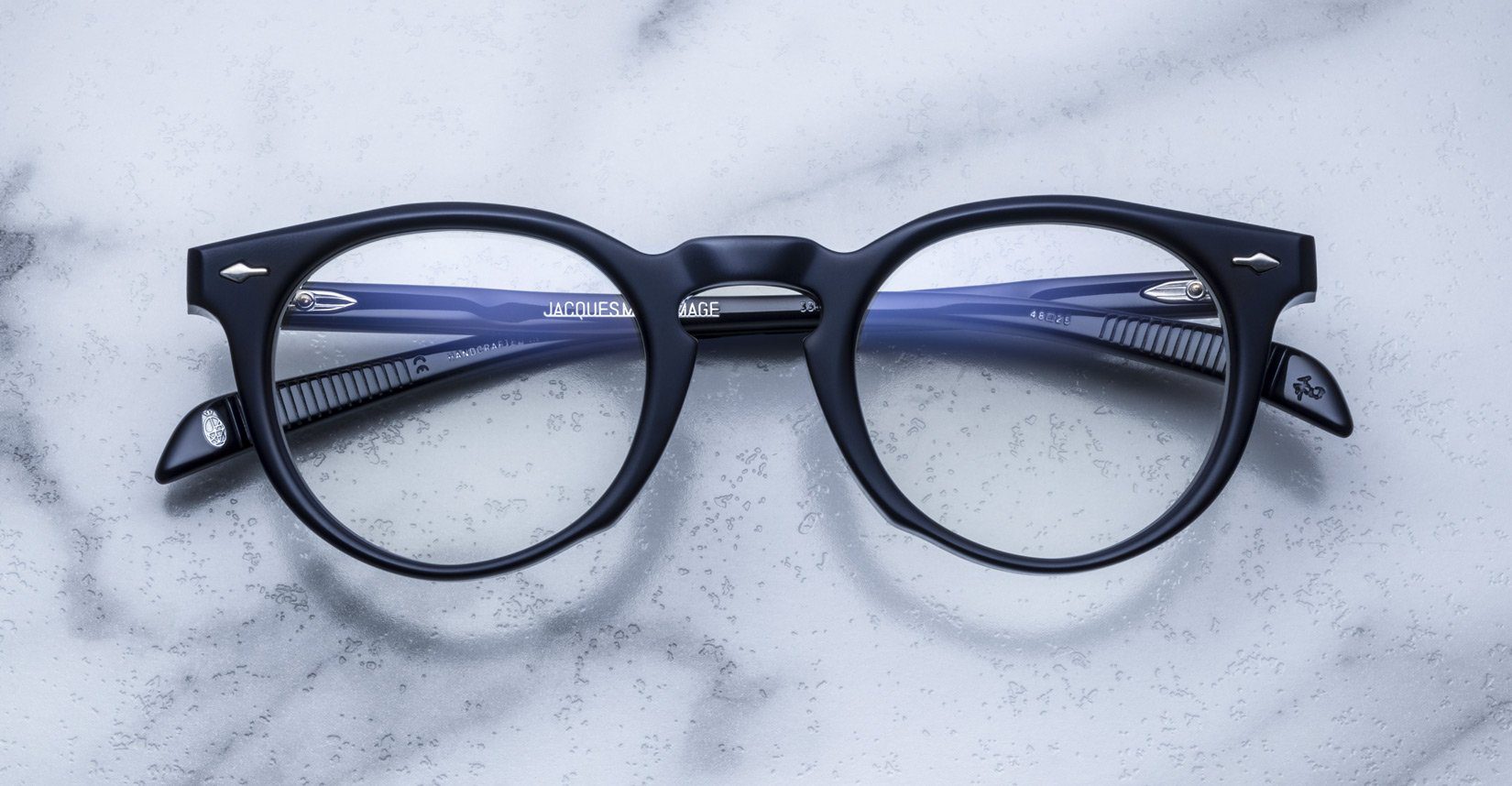 Jacques Marie Mage Percier in 17 Marine - Luxury Eyewear