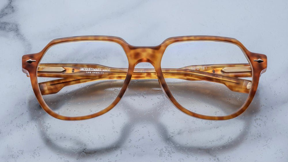 Jacques Marie Mage Shozo in 1R Camel - Luxury Eyewear