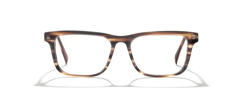 Bevel Will in Whiskey Tortoise Matte, handmade Japanese eyewear at Visionary Optics NYC