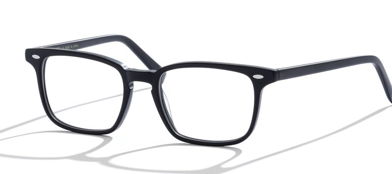 Bevel Tati in Black Matte, handmade Japanese eyewear at Visionary Optics NYC