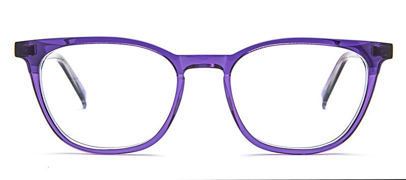 Bevel Squamish in Purple Syrup, handmade Japanese eyewear at Visionary Optics NYC