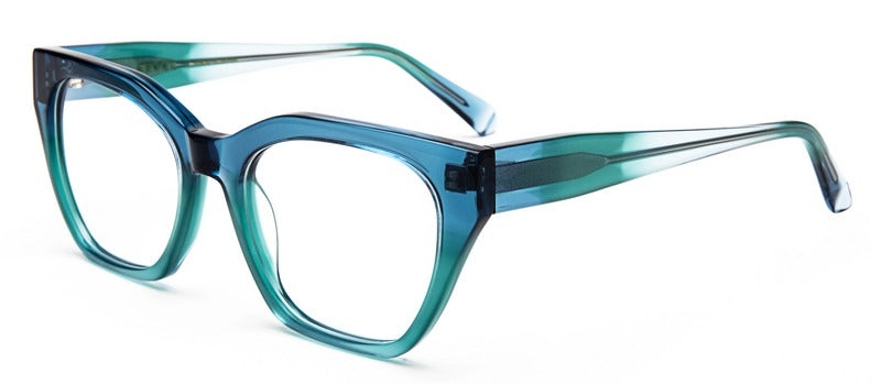 Bevel Masaaki H in Turcs Gradient, handmade Japanese eyewear at Visionary Optics NYC