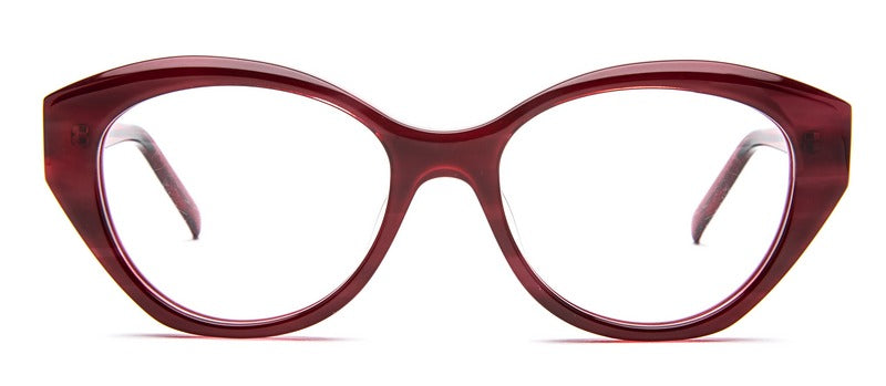 Bevel Sayulita in Claret, handmade Japanese eyewear at Visionary Optics NYC
