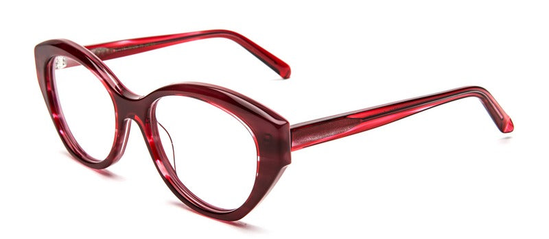 Bevel Sayulita in Claret, handmade Japanese eyewear at Visionary Optics NYC