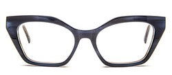 Bevel Eye Know in Niagra Caramel Cafe, handmade Japanese eyewear at Visionary Optics NYC