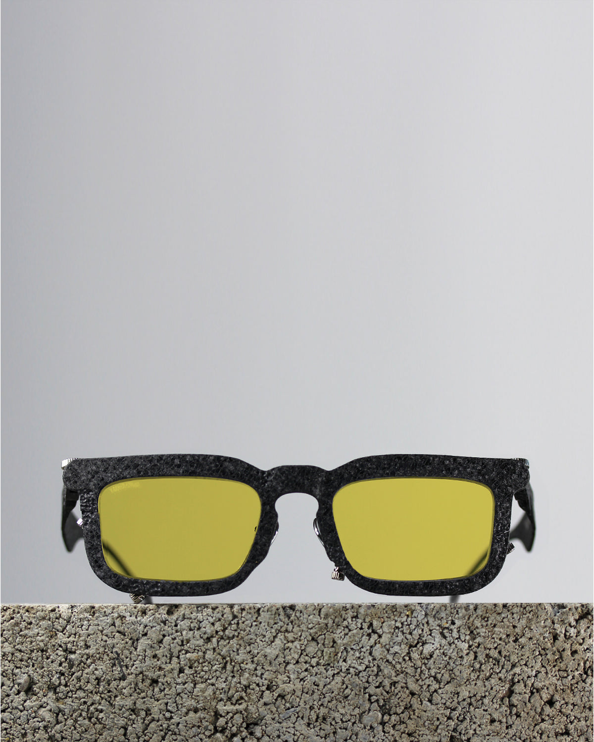 Titanium Museum Noise Complaint Sunglasses in C2 Black Texture