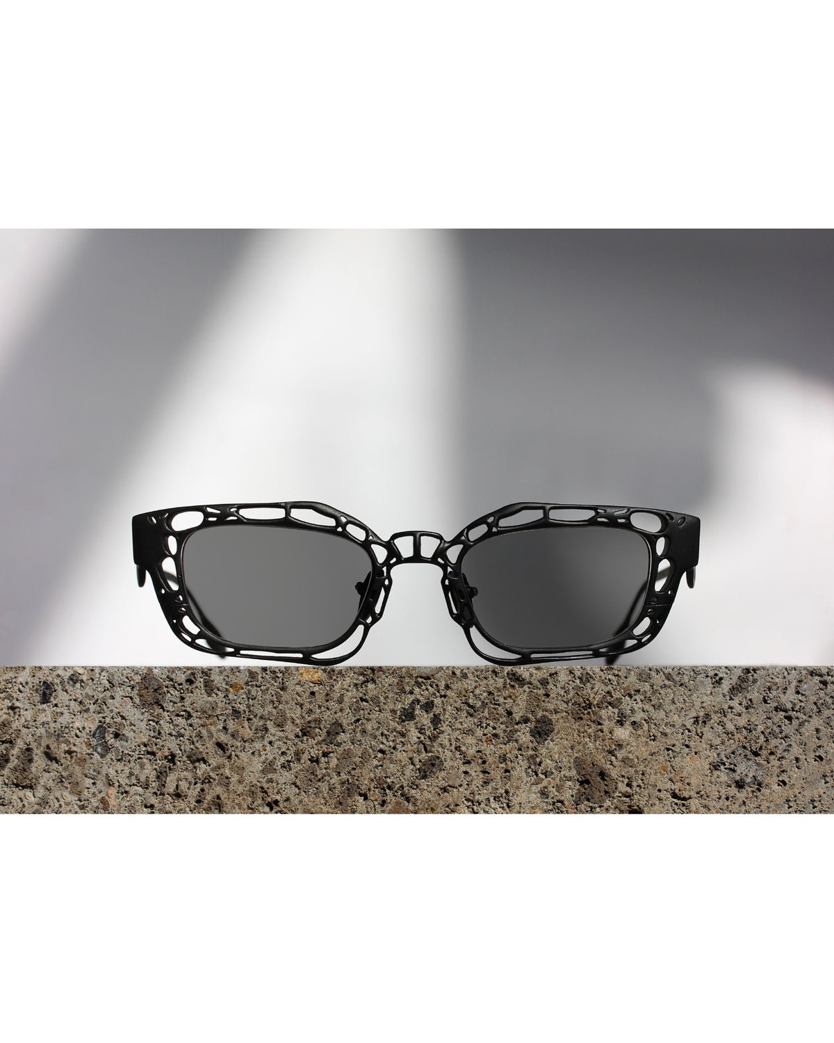 Titanium Museum Trypophiliac Sunglasses in C1 Black Texture