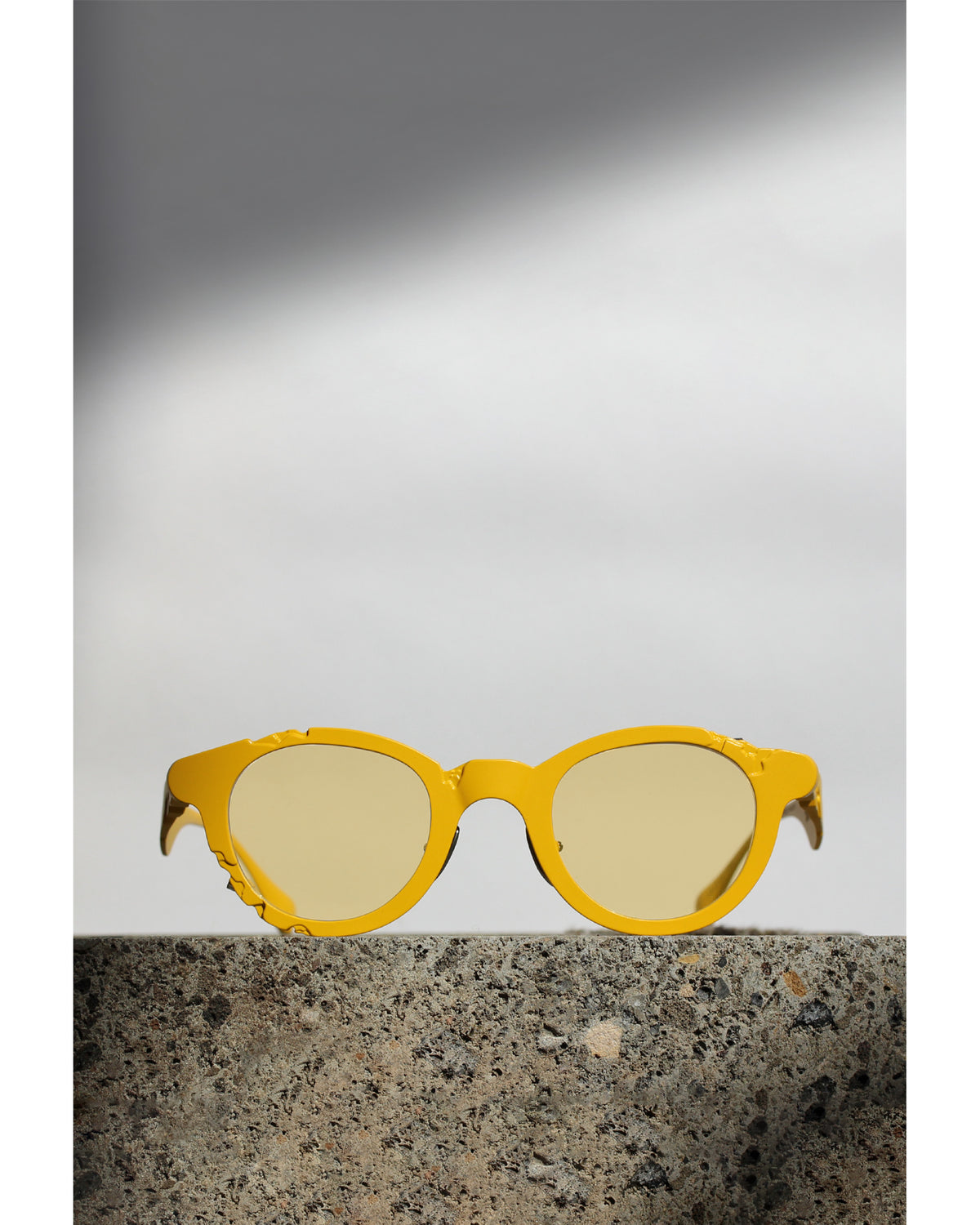 Titanium Museum Soft Brutalism Sunglasses in C3 Hello Yellow