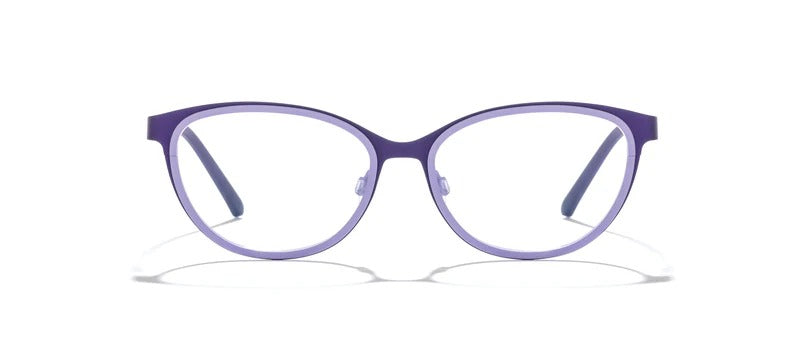 Bevel Rosa in Blue Moon/Lavender Blue, handmade Japanese eyewear at Visionary Optics NYC