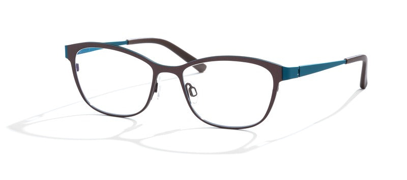 Bevel Vera in Granite/Midnight Blue, handmade Japanese eyewear at Visionary Optics NYC