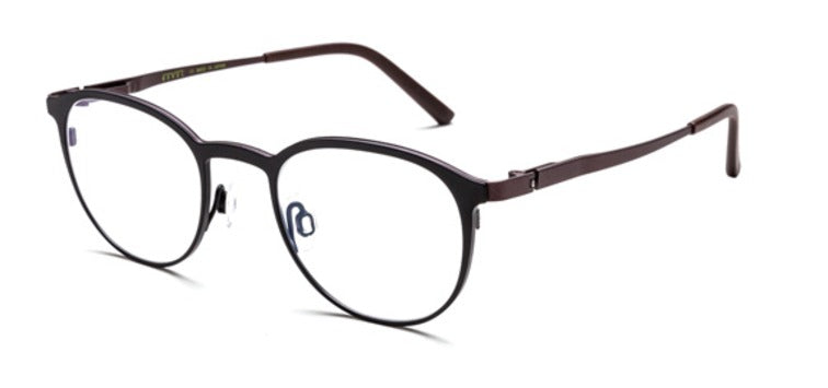 Bevel Beets GO ON in Black/Granite, handmade Japanese eyewear at Visionary Optics NYC