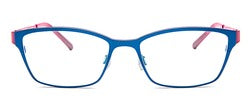 Bevel Willits in Marine Blue/Deep Purple, handmade Japanese eyewear at Visionary Optics NYC