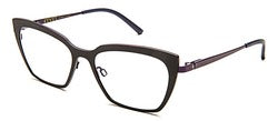 Bevel Jeune Lion in Black/Purple Dream, handmade Japanese eyewear at Visionary Optics NYC