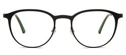 Bevel Jorja in Bcdl Black Carbon Diesel, handmade Japanese eyewear at Visionary Optics NYC