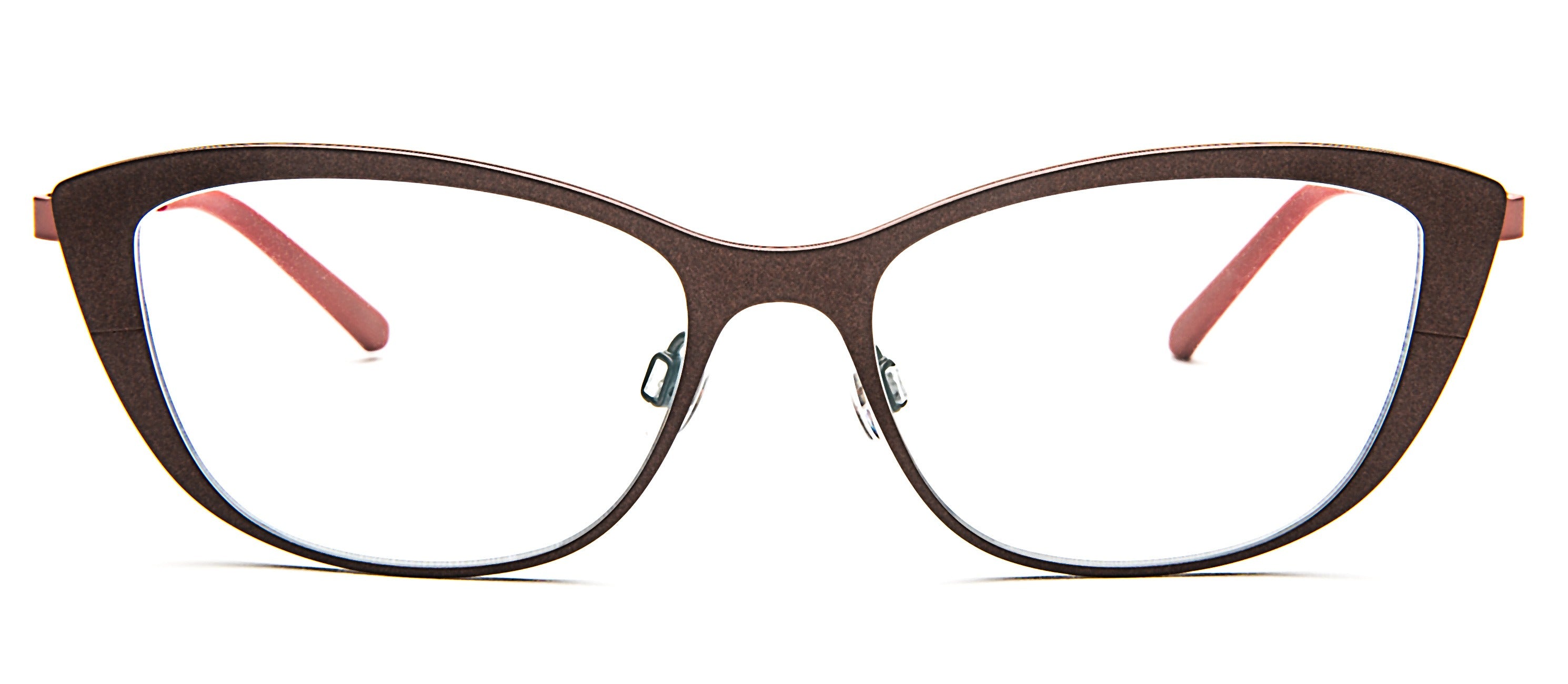 Bevel Darjeeling in Granite Sand Blush, handmade Japanese eyewear at Visionary Optics NYC