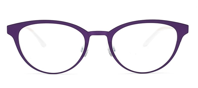 Bevel Lavinia in Purple Haze/White, handmade Japanese eyewear at Visionary Optics NYC