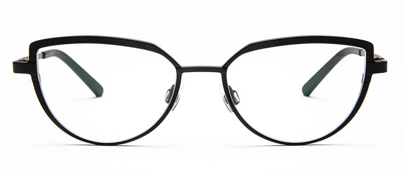 Bevel Tine V in Black Carbon Gradient, handmade Japanese eyewear at Visionary Optics NYC