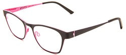 Bevel NO Way in Black/Light Pink, handmade Japanese eyewear at Visionary Optics NYC