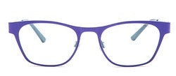 Bevel NO Way in Navy Blue/Petroleum, handmade Japanese eyewear at Visionary Optics NYC