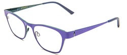 Bevel NO Way in Navy Blue/Petroleum, handmade Japanese eyewear at Visionary Optics NYC