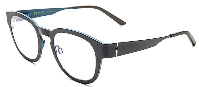 Bevel Matcha in Black Carbon/Diesel, handmade Japanese eyewear at Visionary Optics NYC