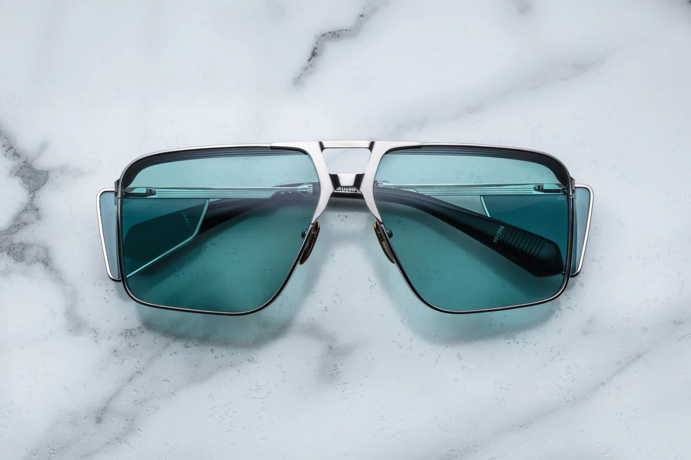Jacques Marie Mage Assen in 41 Silver Eucalyptus - Luxury Eyewear