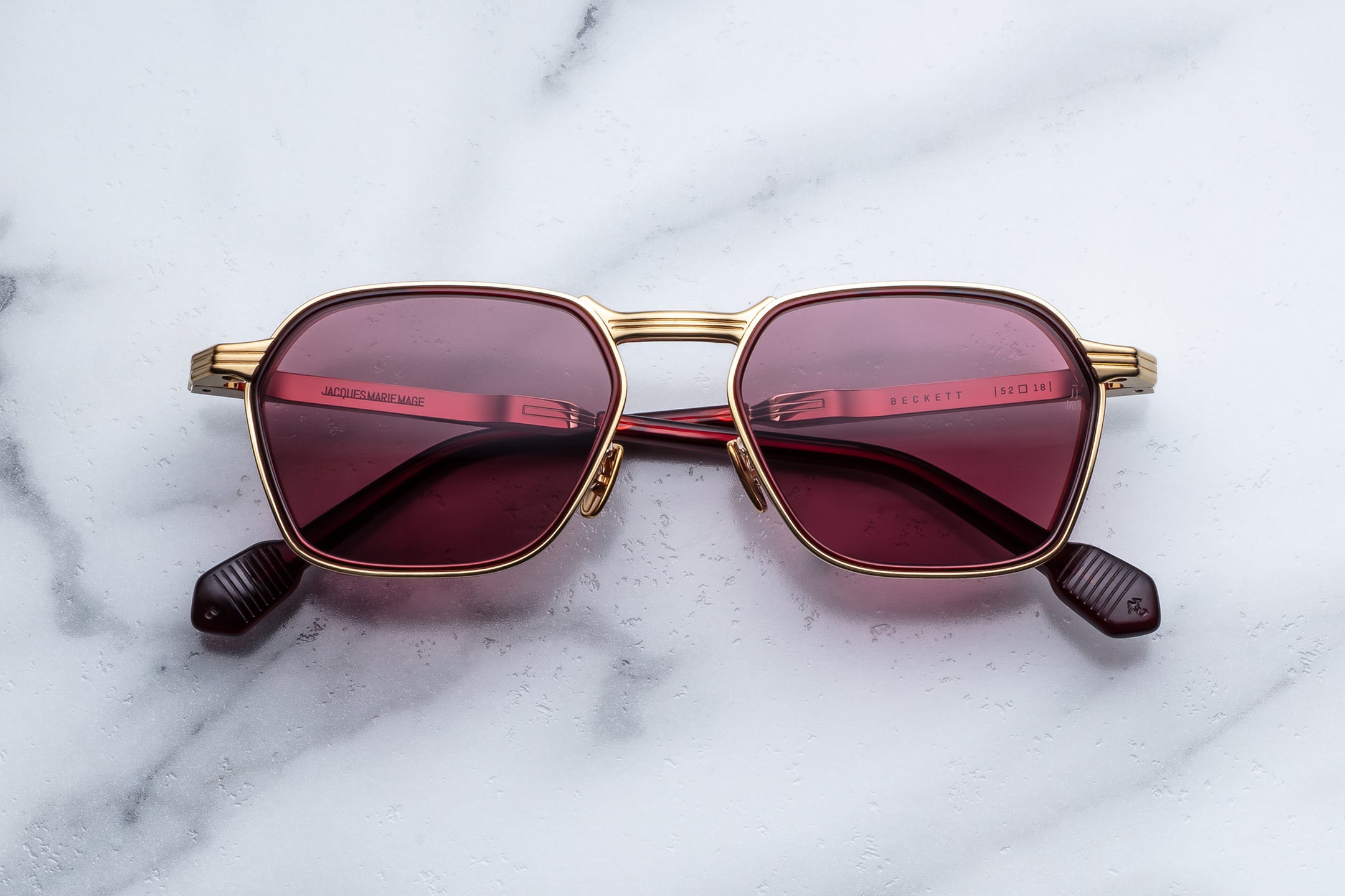 Jacques Marie Mage Beckett in Gold - Luxury Eyewear