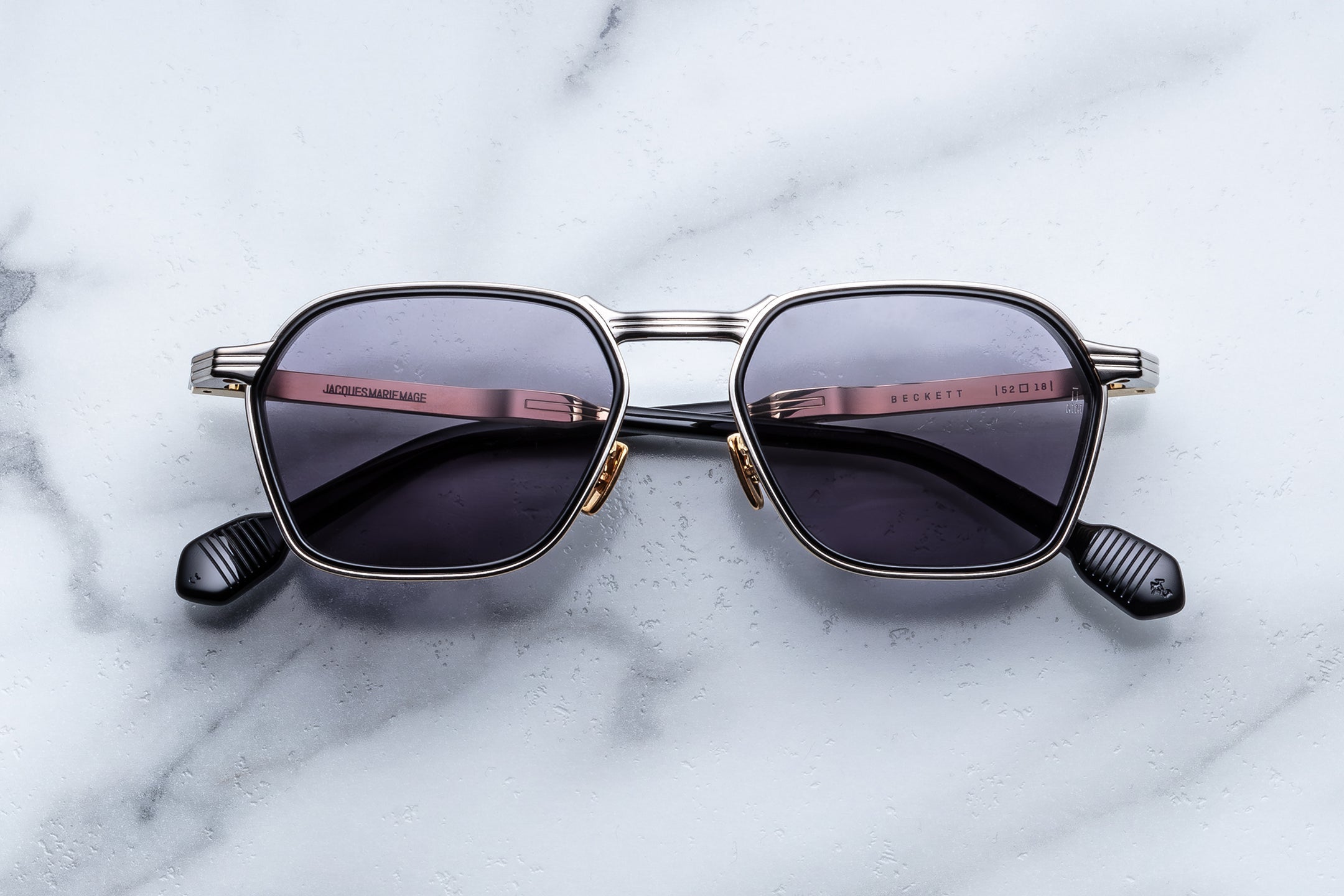 Jacques Marie Mage Beckett in Silver - Luxury Eyewear
