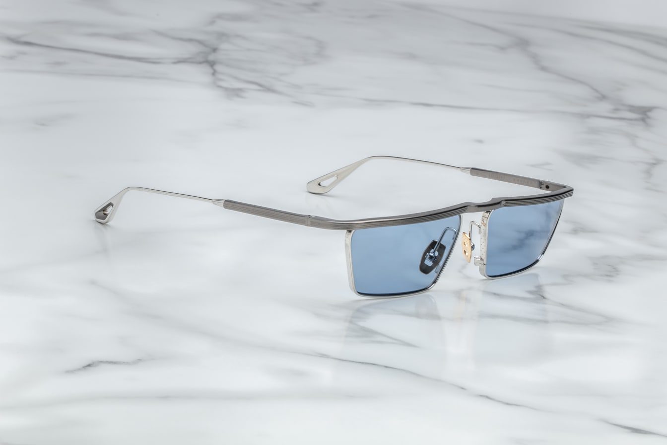 Jacques Marie Mage Bogart in 2C Gris Cerulean - Side View