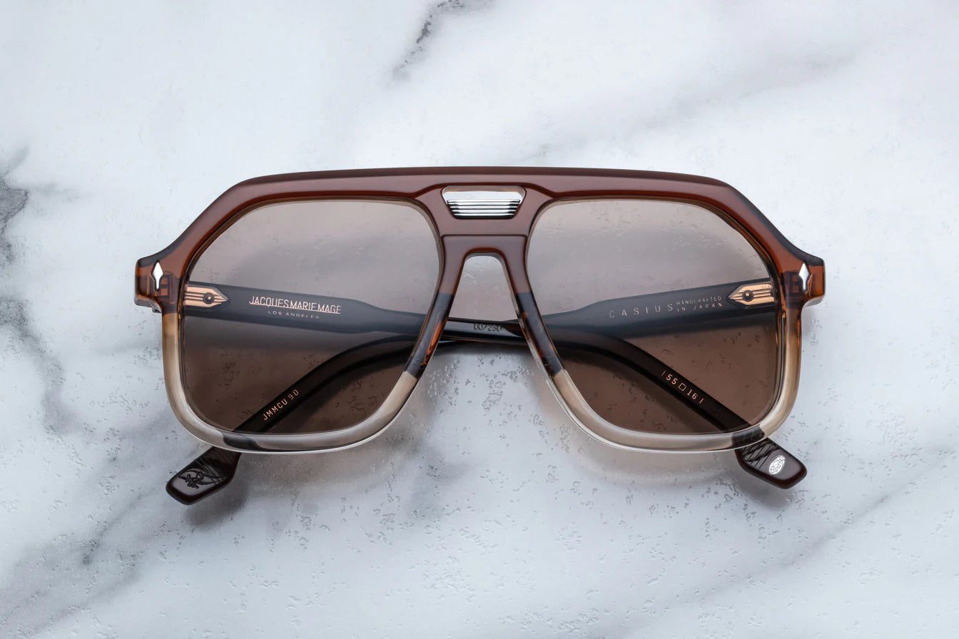 Jacques Marie Mage Casius in 9D Hickory Fade Clay Glass - Luxury Eyewear