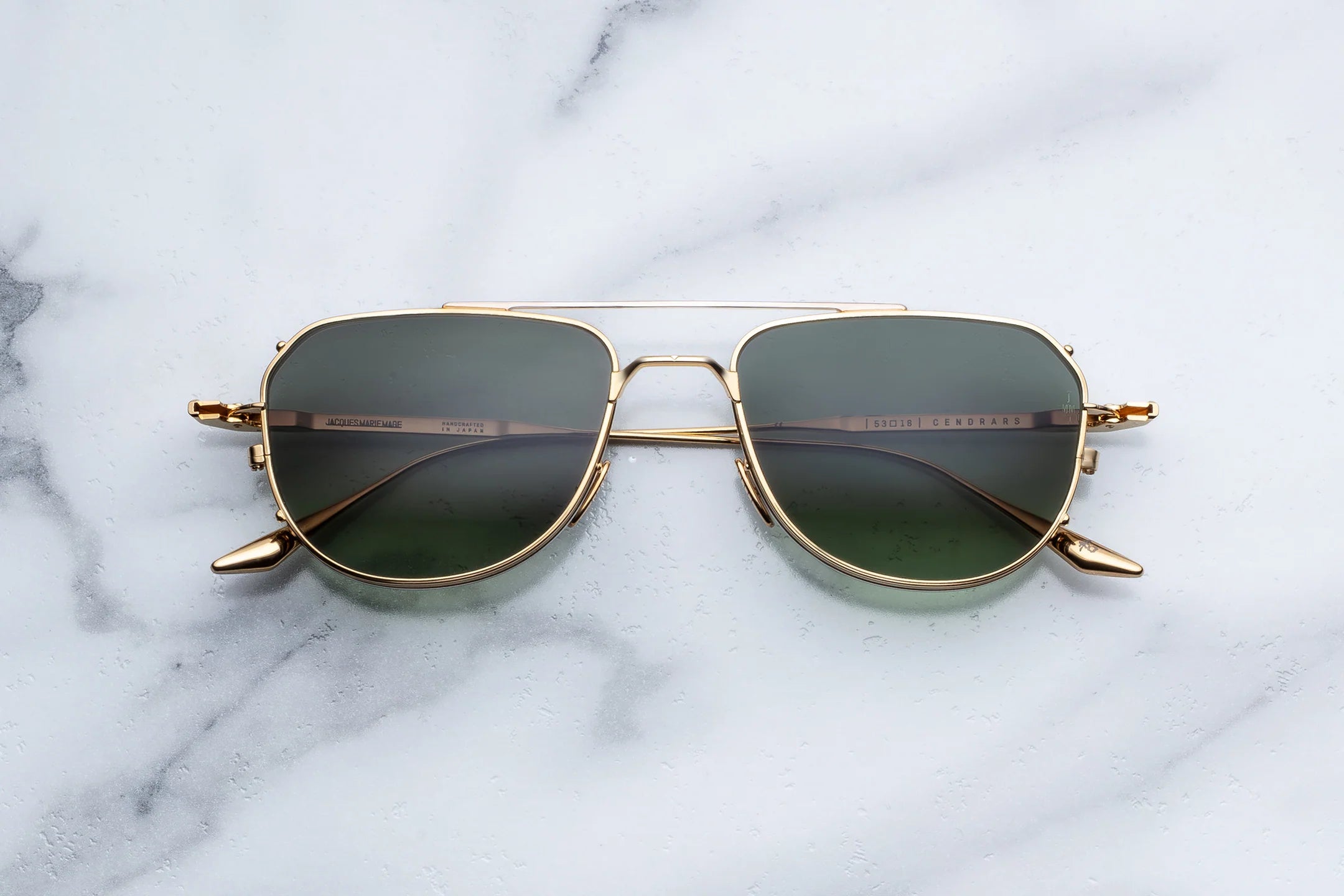 Jacques Marie Mage Cendrars in 12M Musket Moss Gradient - Luxury Eyewear
